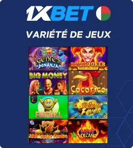 variété de jeux 1xbet