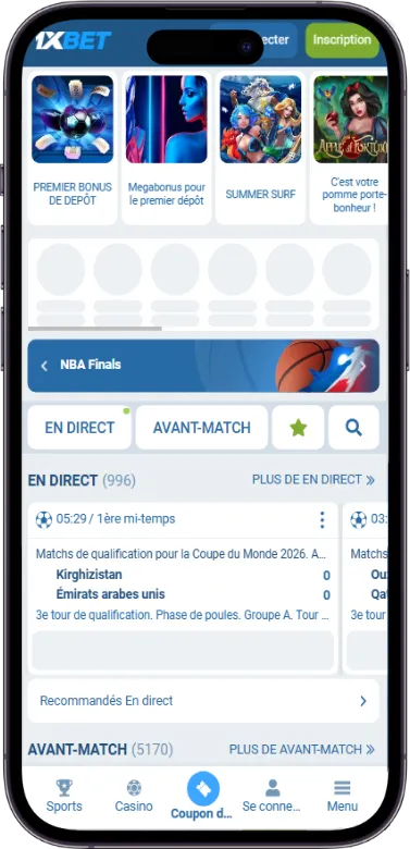 Site officiel 1xBet